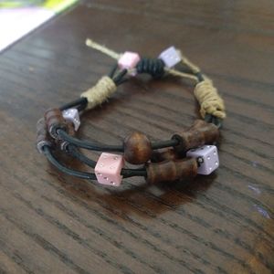 Beaded dice bracelet